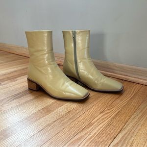 Butter yellow Mara boots - size US 7.5